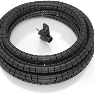 Organizador de Cabos em Espiral de 25mm 10M (Preto) - AISENS