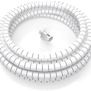 Organizador de Cabos em Espiral 25mm Branco (2mts) - AISENS
