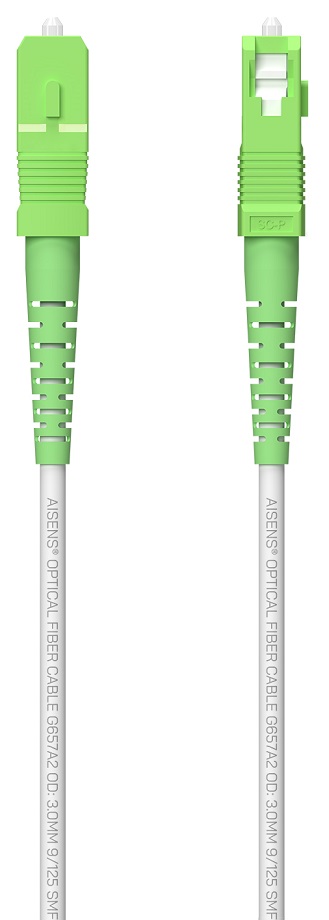 Cabo Fibra Óptica G657A2 3.0 9/125 Branco (150 mts) - AISENS