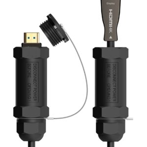 Cabo HDMI V2.1 Armor HDMI Macho - HDMI Macho Preto (100 metros) - AISENS