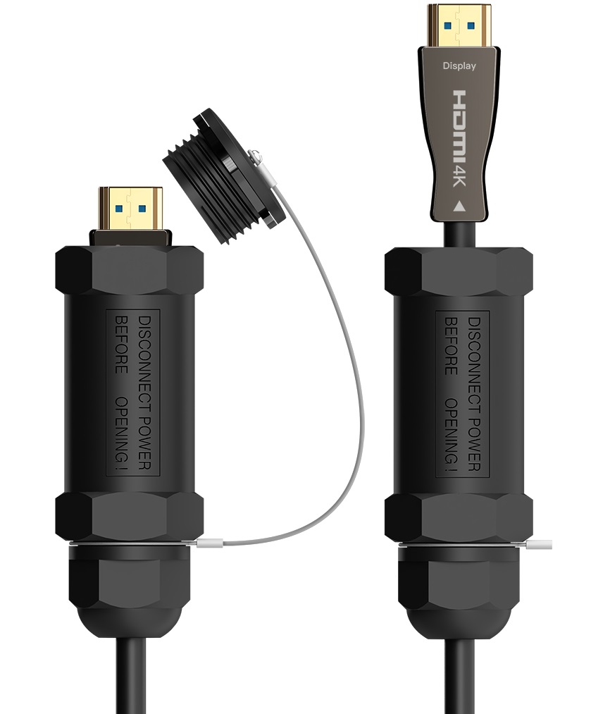 Cabo HDMI V2.1 Armor HDMI Macho - HDMI Macho Preto (100 metros) - AISENS