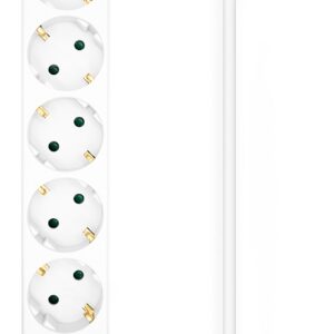 Extensão Sextupla c/ Interruptor Branco (1,4 mts) - AISENS