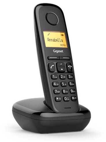 Telefone Digital s/ Fios (Rede Fixa) A170 Preto - GIGASET