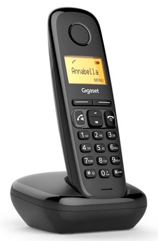 Telefone Digital s/ Fios (Rede Fixa) Gigaset A270 (Preto) - SIEMENS