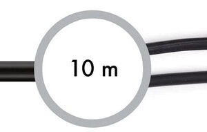 Cabo Jack 3,5mm Macho - 2x RCA Macho (10 mts) - FONESTAR