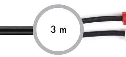 Cabo Áudio Jack 3,5mm Macho - 2x RCA Macho (3 mts) - FONESTAR