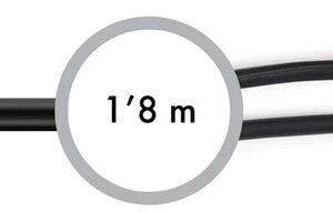 Cabo Jack 3,5mm Macho - 2 RCA Macho (1,8 mts) - FONESTAR