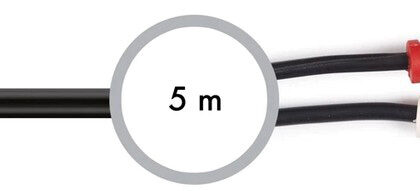 Cabo Áudio Jack 3,5mm Macho - 2x RCA Macho (5 mts) - FONESTAR