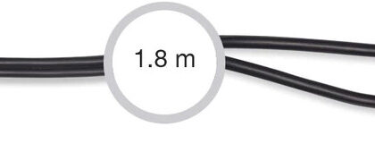 Cabo Áudio Jack 3,5mm Fêmea - 2x RCA Macho 1,8m - FONESTAR