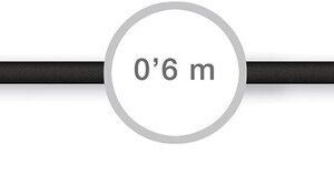 Cabo Jack 3,5mm Macho - Jack 3,5mm Macho 90° (60cm) - FONESTAR
