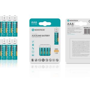Pilhas Alcalinas AAA LR3 NOVOTECK 1.5V – Longa Duração – Pack com 8 Unidades BL-31