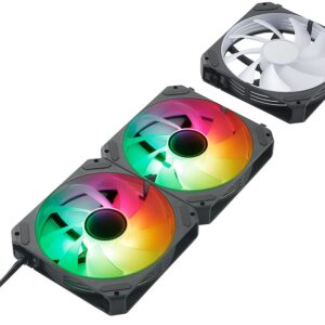 Pack 3x Air Cooler CPU Arclight 2.0 ARGB 12 mm (Preto) - ABYSM