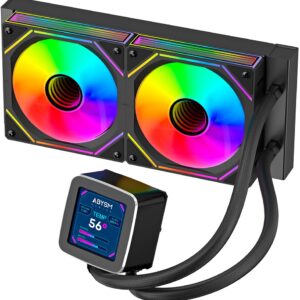 Water Cooler Oceanic LCD 240 ARGB 120mm (Preto) - ABYSM