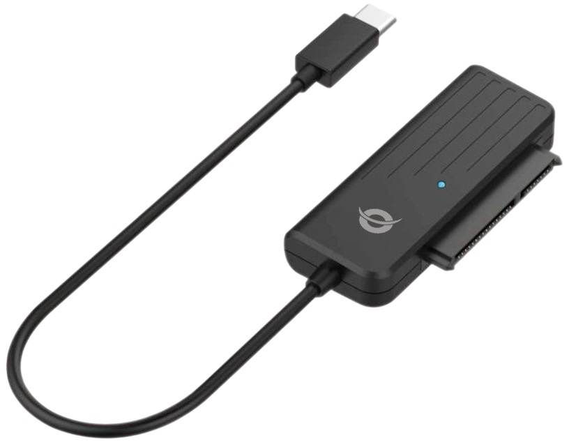 Cabo Adaptador USB-C - SATA 3.0 HDD/SDD 2.5 (Preto) - CONCEPTRONIC
