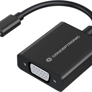 Adaptador USB-C - VGA 1080p 60Hz (Preto) - CONCEPTRONIC
