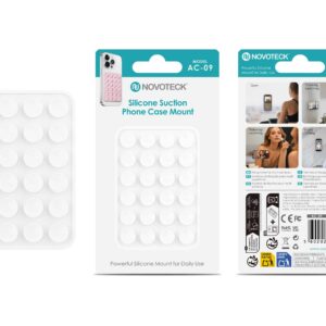 Suporte de Silicone com Ventosas para Telemóvel – Fixação Forte em Superfícies Múltiplas – Branco AC-09