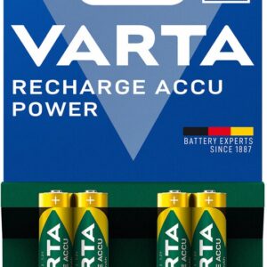 Blister 4 Pilhas Recarregáveis AAA 1,2V 1000mAh - VARTA