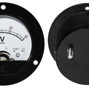 Voltímetro Redondo de Painel 30V DC