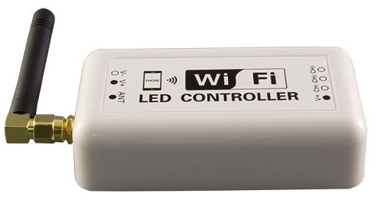 Controlador Fita LED (1 Cor) 7,5 ... 24VDC 144/72W 12/6A WiFi (Android e iOS)
