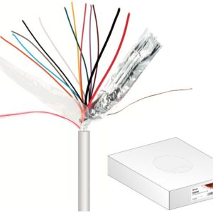 Bobine Cabo de Alarme 12 Condutores [2x 0,75mm² + 10x 0,22mm²] - 100 mts