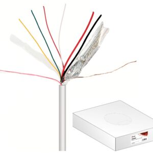 Bobine Cabo de Alarme 6 Condutores [2x 0,75mm² + 4x 0,22mm²] - 100mts