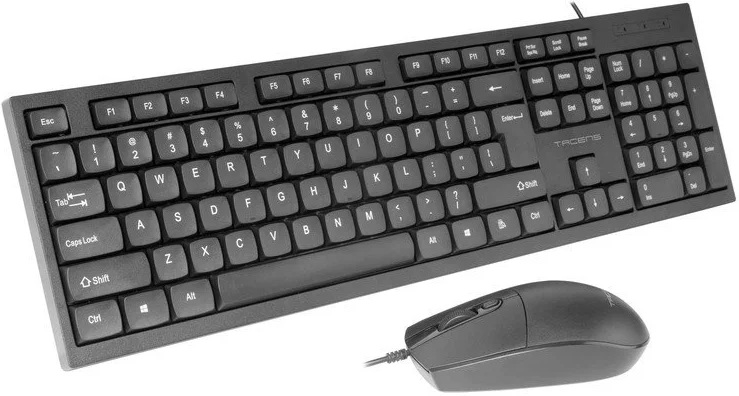 Teclado PT + Rato Ótico USB 1600DPI (Preto) - TACENS
