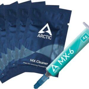 Pasta T?rmica MX-6 4g + 6 Toalhetes de Limpeza MX Cleaner - ARCTIC