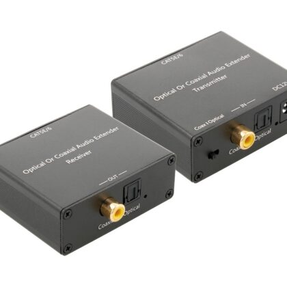 Extensor de Áudio Óptico ou Digital via UTP Cat5e/6 (150 mts) - NIMO