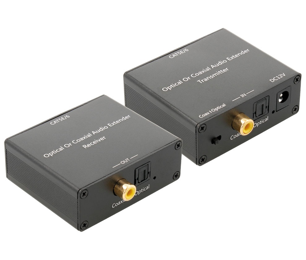 Extensor de Áudio Óptico ou Digital via UTP Cat5e/6 (150 mts) - NIMO