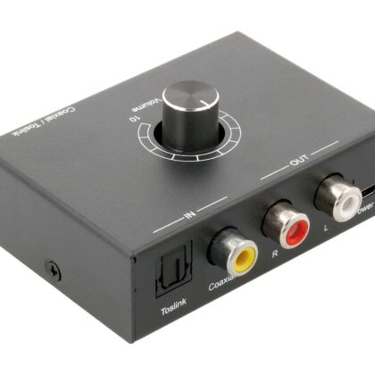 Conversor de Áudio Digital p/ Analógico c/ Controlo de Volume - NIMO