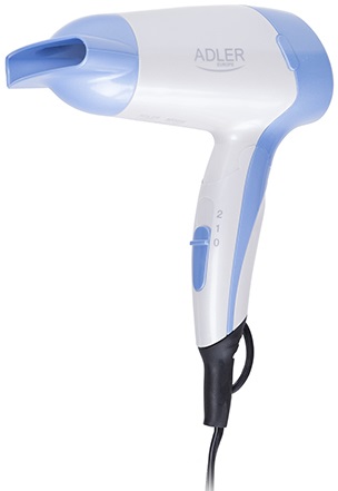 Secador de Cabelo 1200W (Branco/Azul) - ADLER