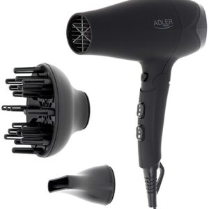 Secador de Cabelo 2600W (Preto) - ADLER