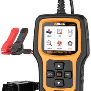 Scanner de Diagnóstico OBD2 2-EM-1 c/ Testado de Bateria AD410 PRO - ANCEL