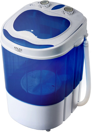 Mini Máquina de Lavar Roupa AD 8051 3Kg (Azul/Branco) - ADLER
