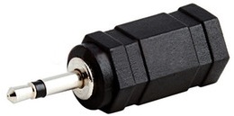 Ficha Adaptadora Jack 2,5mm Macho Mono - Jack 3,5mm Femea Stereo