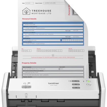 Scanner ADF ADS-1300 1200 x 1200 DPI A4 (Branco) - BROTHER