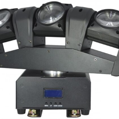 Moving Head (3 Cabeças) BEAM RGBW 36W LED DMX - ACOUSTIC CONTROL