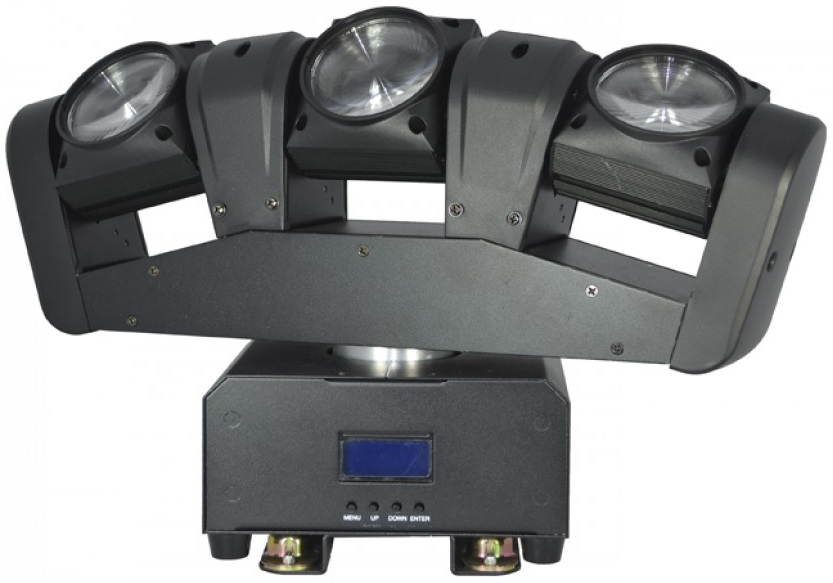 Moving Head (3 Cabeças) BEAM RGBW 36W LED DMX - ACOUSTIC CONTROL