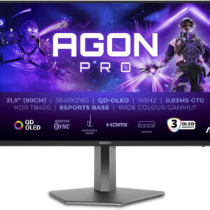 Monitor AG326UD Gaming QD-OLED 31.5 4K UHD 16:9 165Hz VESA Adaptive Sync / FreeSync - AOC