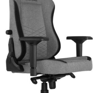 Cadeira Gaming Alegra V2 Fabric (Preto/Cinza) - ALPHA GAMER