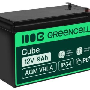 Bateria Chumbo AGM 12V 9Ah VRLA Deep Cycle - GREEN CELL
