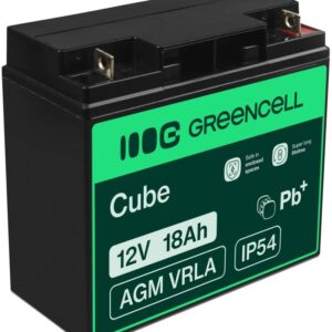 Bateria Chumbo AGM 12V 18Ah VRLA Deep Cycle - GREEN CELL