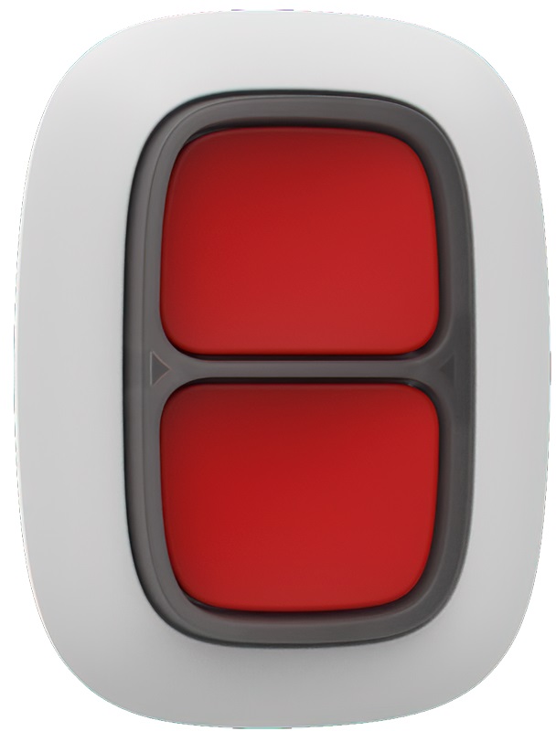 Botão de Pânico Duplo s/ Fios 868 MHz (Branco) - AJAX