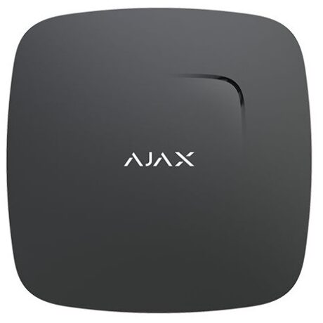 Detector de Fumo e Sensor de Temperatura s/ Fios 868MHz (Preto) p/ Alarme AJAX AJ-HUBKIT