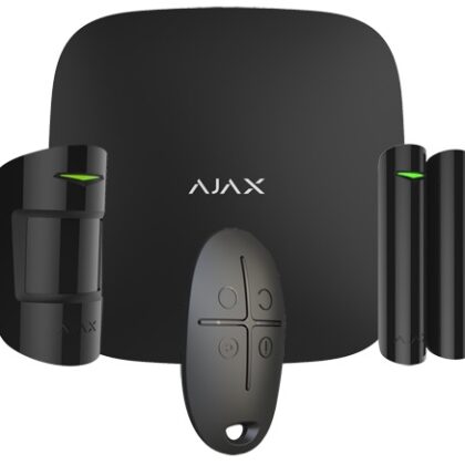 Kit Alarme Profissional s/ Fios GSM Anti-Intrusão (Preto) - AJAX