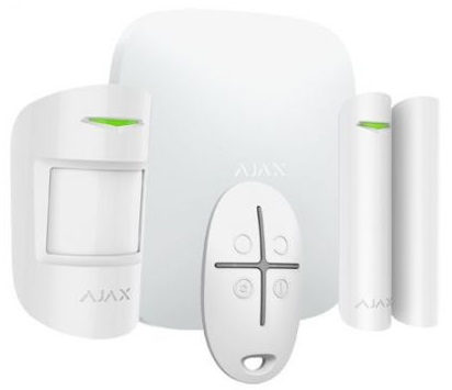 Kit Alarme Profissional s/ Fios GSM Anti-Intrusão (Branco) - AJAX