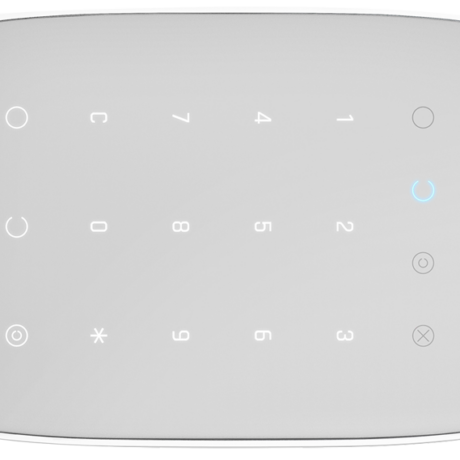 Teclado de Segurança Independente Wireless c/ Leitor (Branco) - AJAX