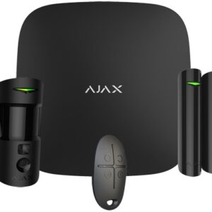 Kit Alarme Profissional s/ Fios GSM Anti-Intrus?o (Preto) - AJAX