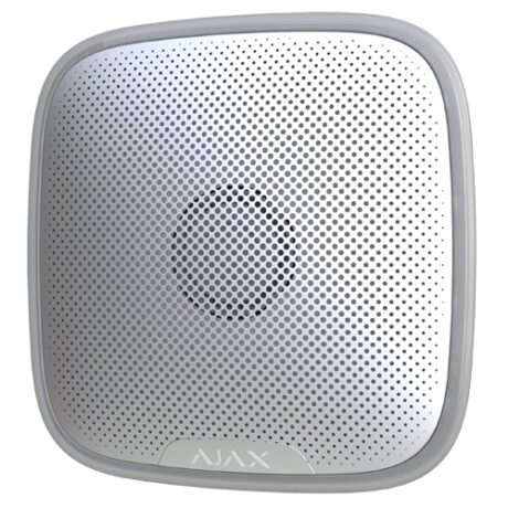 Sirene para Exterior 113dB s/ Fios 868MHz (Branco) p/ Alarme AJAX AJ-HUBKIT