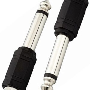 Ficha Adaptadora Jack 3,5mm F. Mono - Jack 6,3mm M. Mono